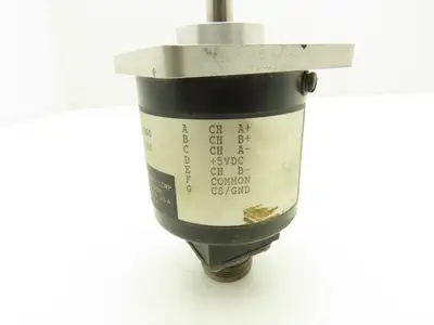Dynamics Research Corp 25-F041-B04-3000 Rotary Encoder 3/8" Shaft 7 Pin