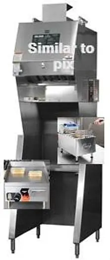 Giles Ventless system - c/w new griddle and new deep fryer - Instant restaurant