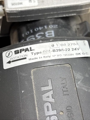 New Spal  24V Double Blower Assembly for  006-B39/I-22. 24 Volt Fast Shipping