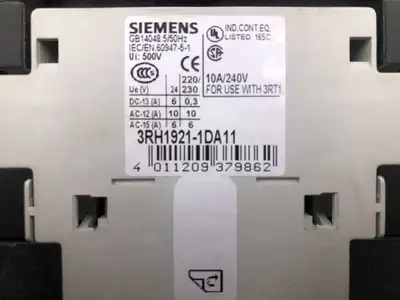 SIEMENS SIRIUS 3RT1056-6AF36 3 Pole Power Contactor AC-3 185 A, 90 kW / 400 V AC