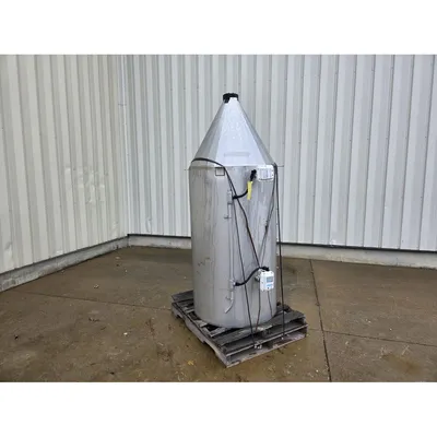 Unused 40 Cu/Ft Stainless Steel Dry Material Storage Bin Hopper