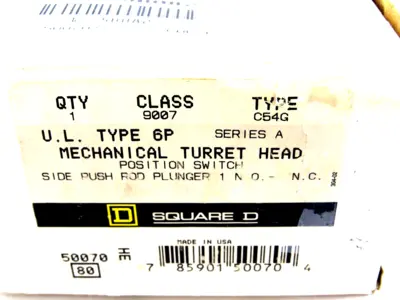 NEW SQUARE D 9007C54G LIMIT SWITCH SERIES A