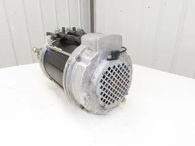 Hyster 8813389 Forklift Hydraulic Motor 48V & Pump 8811653 Removed From E80XN