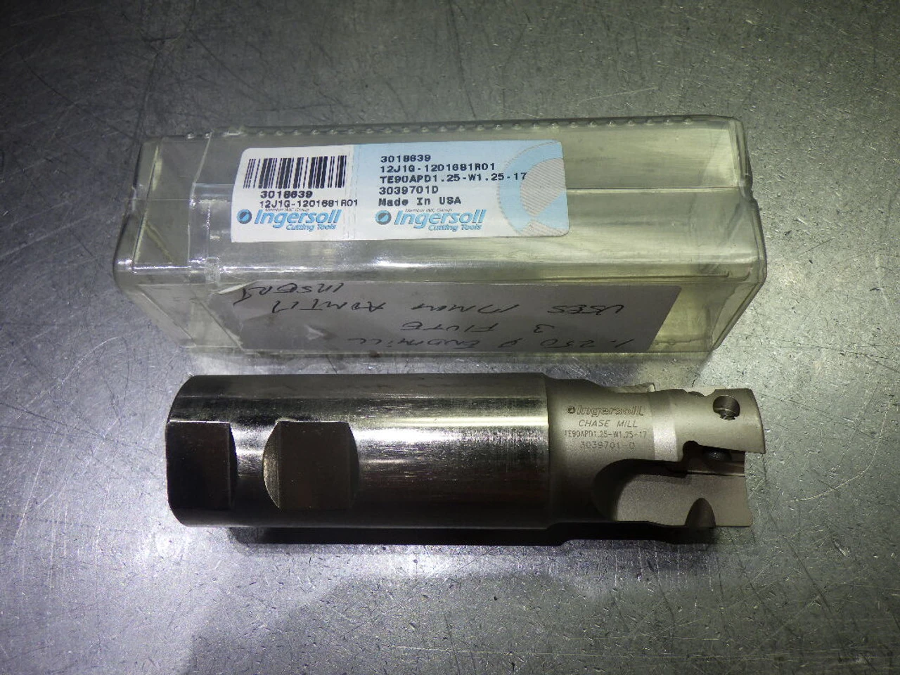 Ingersoll HiPos+ 1.25" Indexable Endmill 12J1G-1201681R01 (LOC1762)