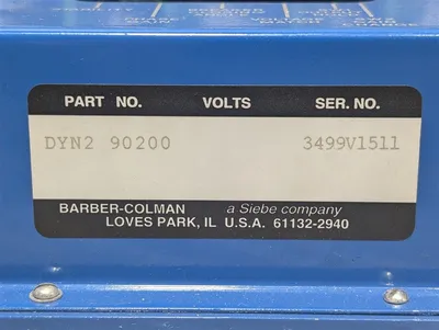 Barber Colman Siebe DYN2 90200 Silverline Microprocessor Auto-Synchronizer Used