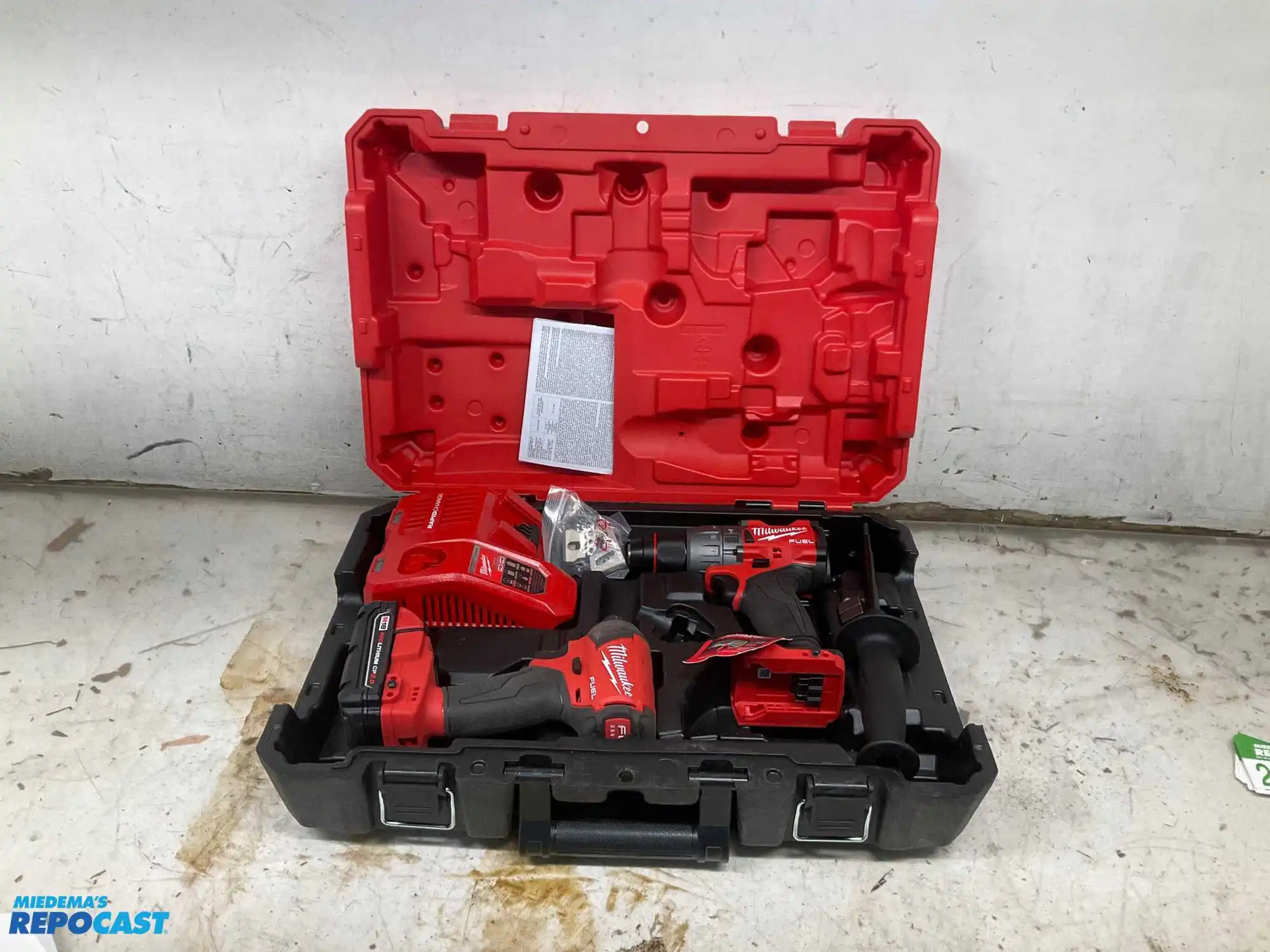 Milwaukee M18 Fuel 1/2” Hammer Drill/Driver and 1/4” Impact Kit with Battery and Rapid Charger, New