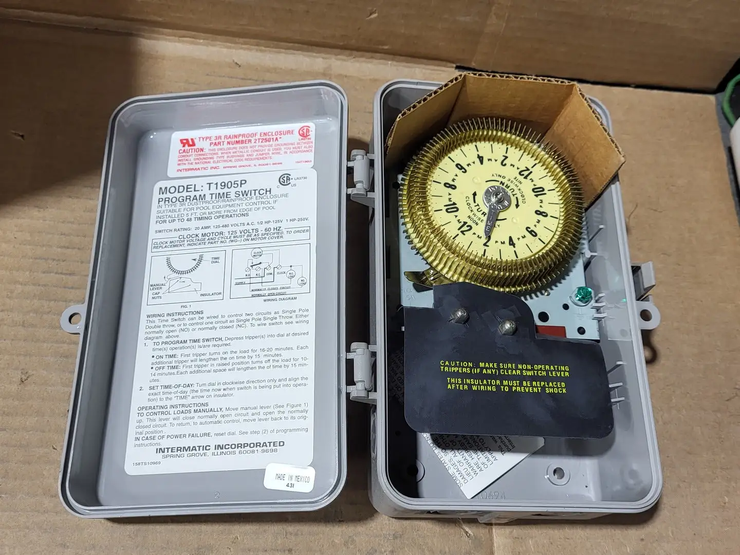New | in-Stock INTERMATIC T1905P Switchgears British Columbia CA | Lenmark #1436702