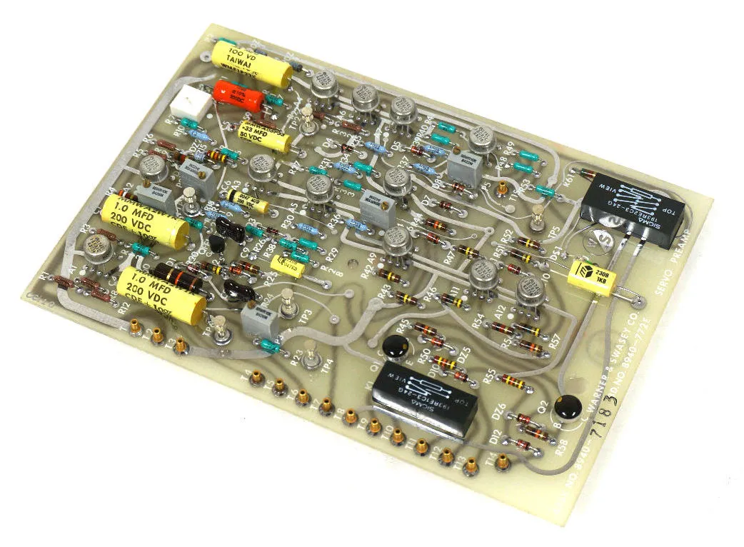 NEW WARNER & SWASEY CO. 8940-7183 SERVO PREAMP BOARD 8940-772E, 8940772E