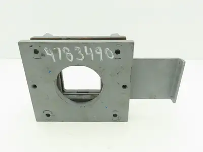 Steel Hopper Feed Bin Manual Slide Gate 3"Opening 6-1/4"x7" Flange Gray
