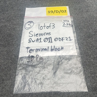 Used Siemens 8WA1 011-0DF21 Terminal Blocks California US | Davliegogo LLC #1706688