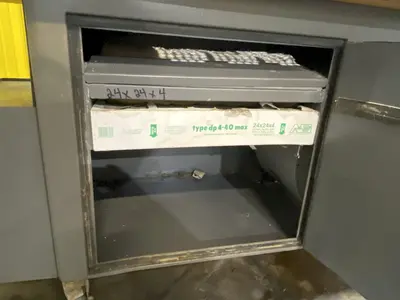 6' X 3' WOODWORK DOWNDRAFT INDUSTRIAL WORK BENCH: STOCK #18944