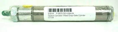 NEW FABCO F-0875 D01-03A-04 QUEUE CONVETOR INFEED DROP GATE CYLINDER F0875D01
