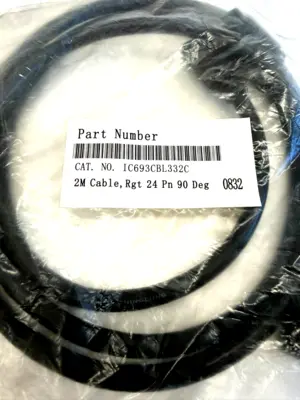 NEW GE FANUC IC693CBL332C 2M CABLE RGT 24 PN 90 DEG