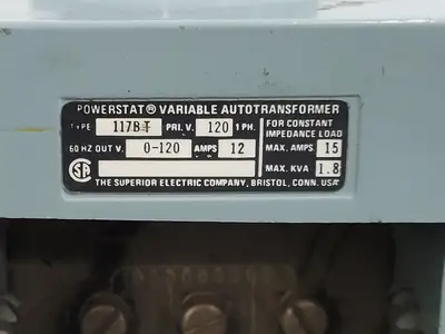USED SUPERIOR ELECTRIC 117BT