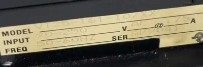 USED CONVERTER CONCEPTS VT25-161-10/XX POWER SUPPLY VT2516110/XX INPUT 90-250