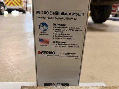 Used FERNO M-200 DEFIBRILLATOR MOUNT Medical Parts Michigan US | Miedema Asset Management Group #1390097