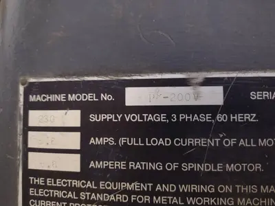2 HP DOALL MODEL @PM-200V RAM TYPE VERTICAL MILL WITH POWER FEED & DRO: STOCK #22880