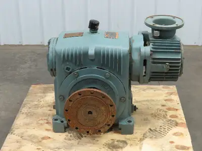 Cone Drive Gears Gear Reducer 500:1 Double Reduction 5Hp 3.5 RPM LH Gearbox