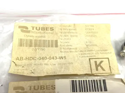 USED TUBES INTERNATIONAL HDC CLAMP 40÷43 MM, WIDTH 20MM, PKG OF 5