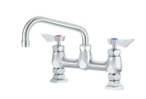 Krowne DX-906 Deck Mount Faucet w/ 6" Swing Spout - 8" Centers