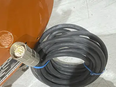 USED ABB FLEXPENDANT CABLE 10M W/ INDUSTRIAL GRADE CABLE REEL