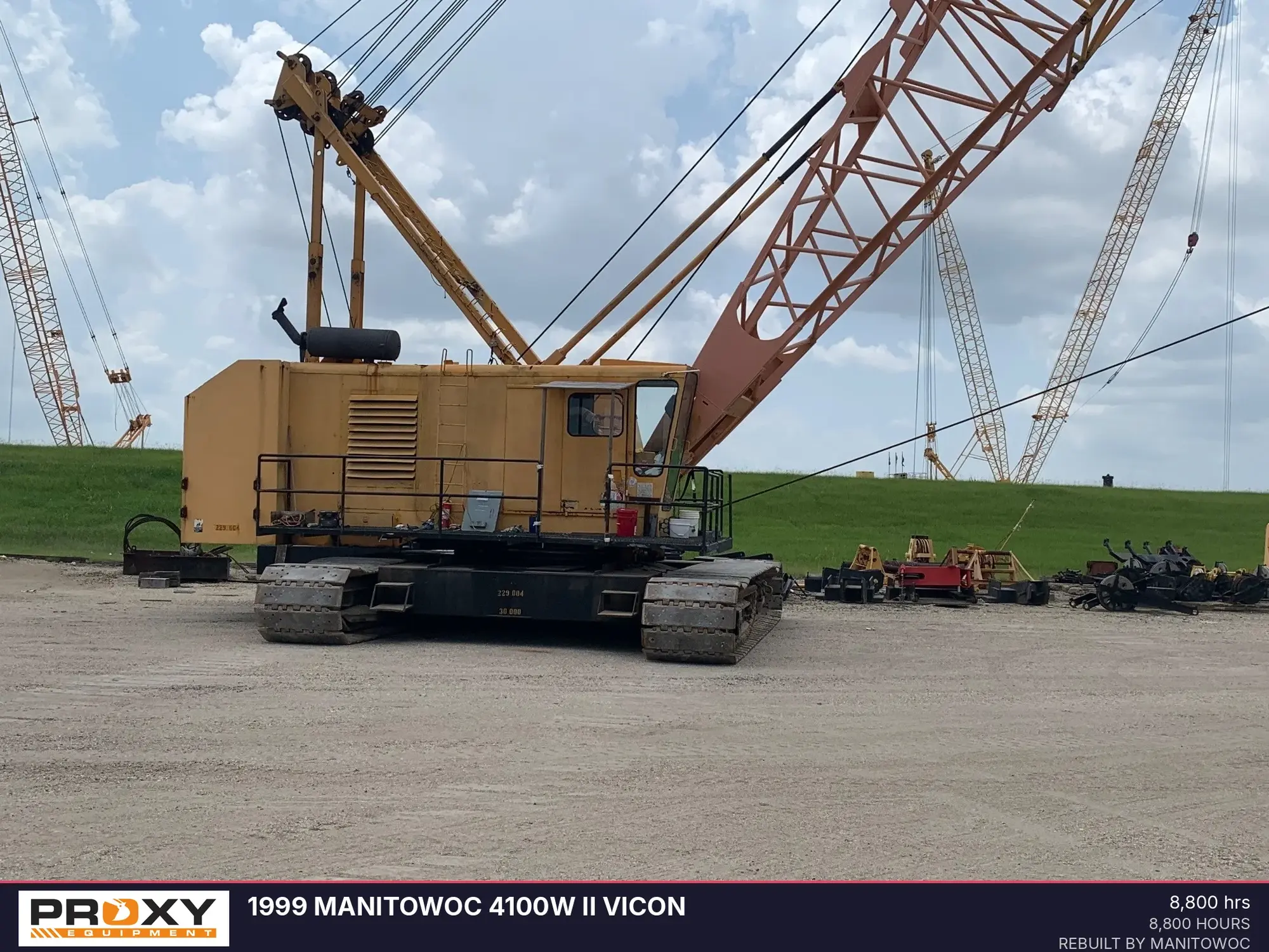 Used 1999 MANITOWOC 4100W II VICON Crawler Cranes Louisiana US | Proxy Equipment #1388969