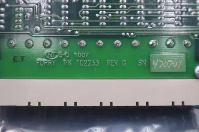 NEW FORRY 102233 REV G PC OPTICS PROCESSOR BOARD STOCK G654