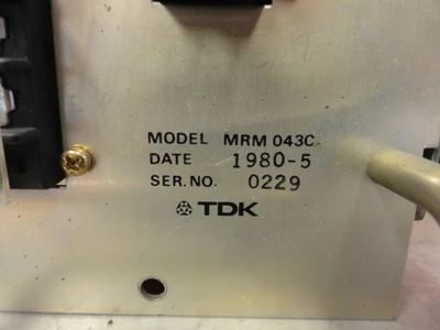 USED TDK MRM 043C