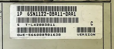 USED SIEMENS 6SN1123-1AA00-0CA2