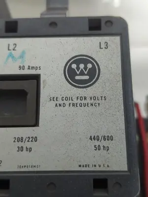 Used WESTINGHOUSE A200K3CAC Industrial Controls Ohio US | Surplus Asset Holdings #1309749