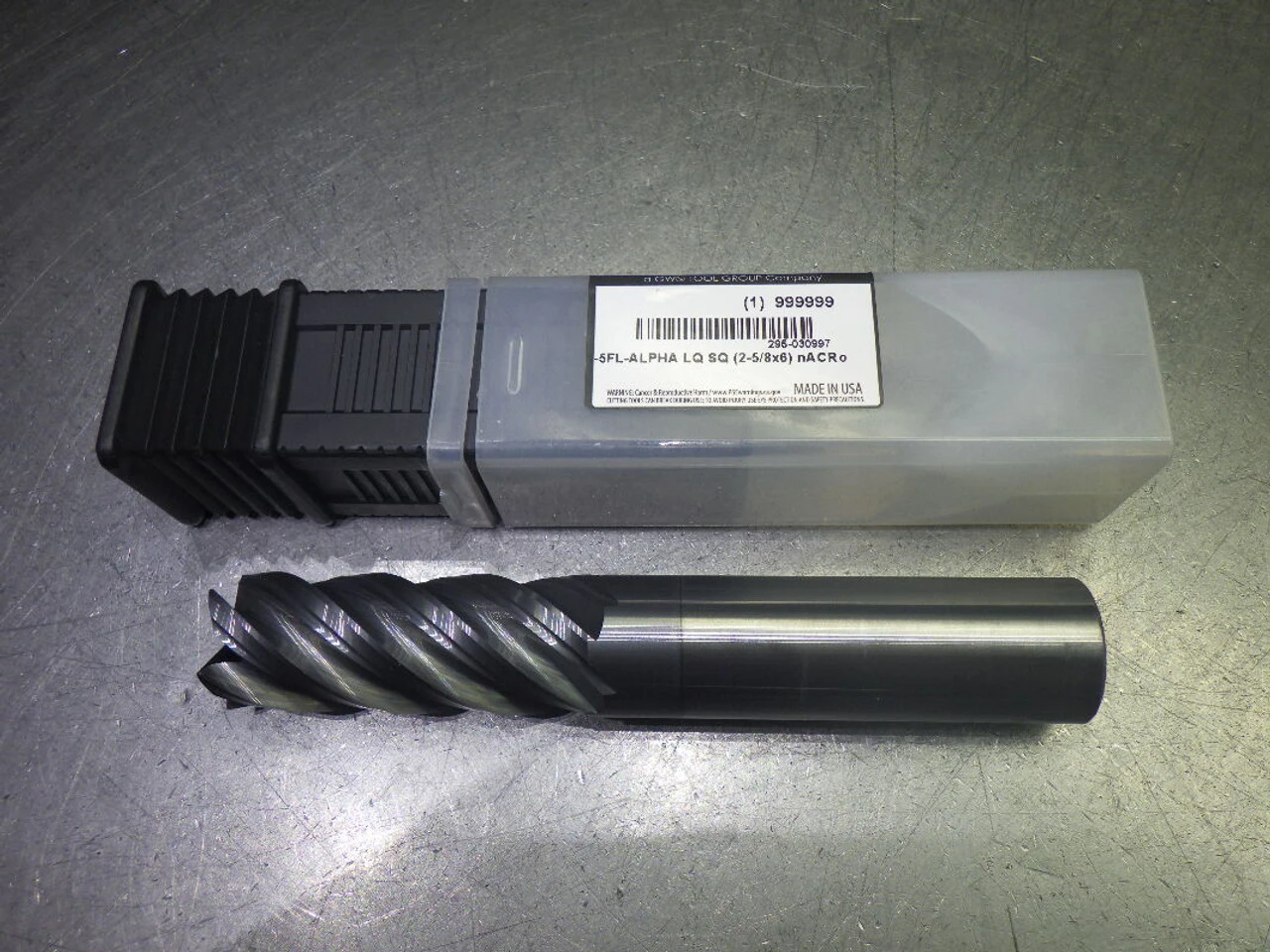 Monster 1" 5 Flute Carbide SQ LG Endmill 1" Shank 295-030997 (LOC1875A)