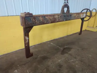 8000 LB X 38" TO 72" CRANE HUNG SHEET SUPPORT LIFTER: STOCK #13448