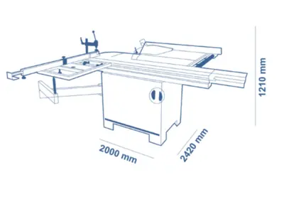 SCM minimax sc 2c Sliding Table Saw (1-phase)