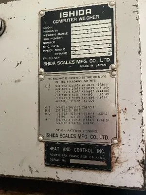 Used 1991 ISHIDA CCWZ216B2M/30PB Material Handling (misc) Ohio US | HGR 24 #728675