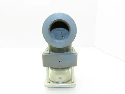 Valvmatic EE125V 1 1/4" Shutoff Valve Double Action Pneumatic Powered PVC