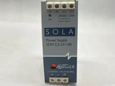 SDN2.5-24-100 | SolaHD  Power Supply 2.5A 24VDC - Used