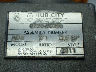 Used HUB CITY AD2 2/1 D,E SP Motors (misc) Ohio US | HGR 24 #912605