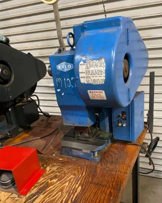 Perkins 3 Ton Model JR Bench Top ETCO Wire Terminal Press Crimping Machine