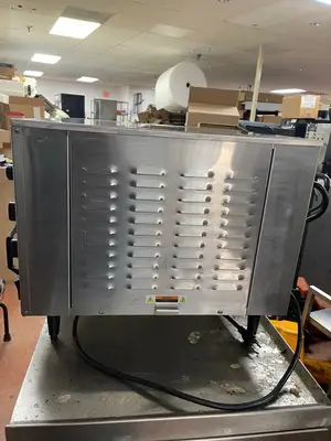 Used Nu-Vu Used NU-VU XO-1 Half-Size Stainless Countertop Convection Steam Oven 120v Steam Cooking Equipment Illinois US | Falcon Restaurant Supply #1375788