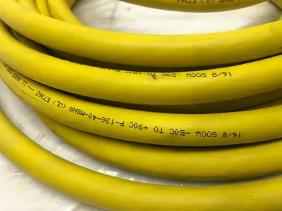 USED CROUSE-HINDS 30' EXTENSION CABLE, 8 PIN POLE, ALUMINUM NUT