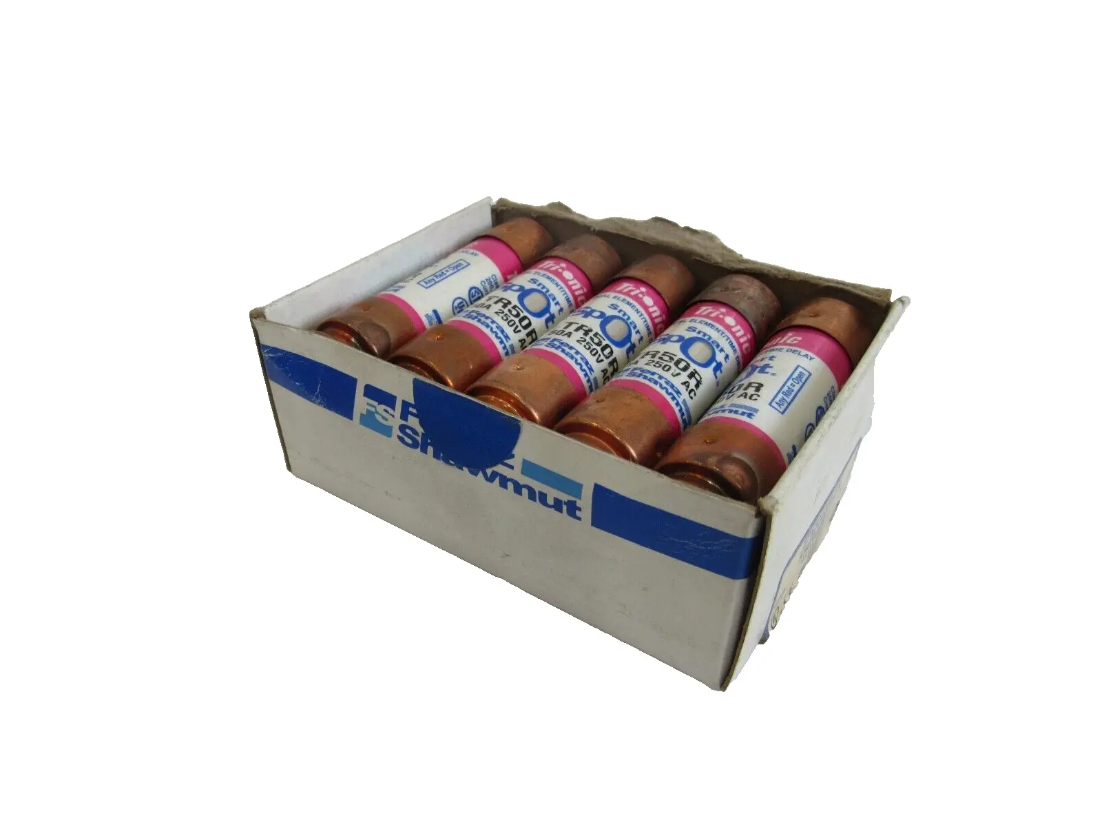 NEW LOT OF 10 FERRAZ SHAWMUT TR50R TIME DELAY FUSES