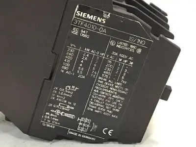 Used SIEMENS 3TF4101-0A PLC Contactors Michigan US | Ideal Machinery #1308821