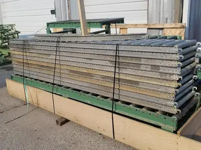 10ft Light to Medium Duty Conveyor, 21.5" Wide Rolls / 22" Between Frame, 4.5" Roller Centers