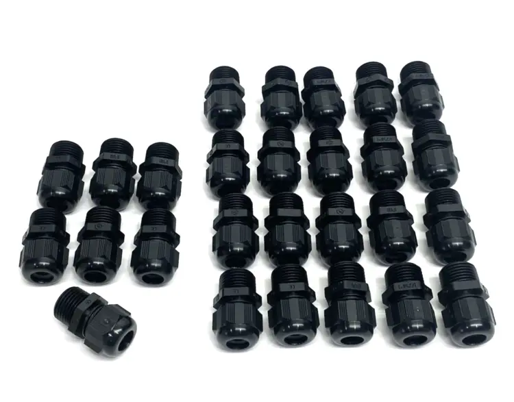 New | in-Stock Altech Strain Relief Cable Gland, 1/2" NPT Black, 3-9mm LOT OF 27 Electrical Fittings Michigan US | Maverick Industrial Sales #1390647