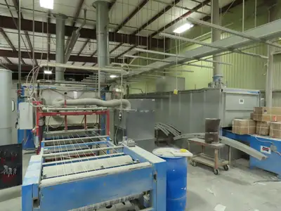 Deimco Flatline Finish Automated Finishing Equipment Cure Oven 48" Spray Booth