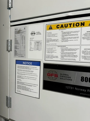 GLOBAL FINISHING SOLUTIONS Spray and Cure Curtain Booth Spray & Cure Booths | MAVERICK UNLIMITED INC. (4)