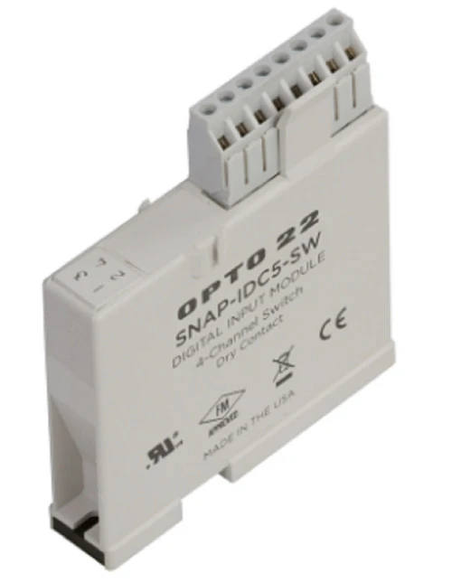 Opto 22 SNAP-IDC5-SW SNAP 4-Ch Contact Status Input Module, Normally Open [New]