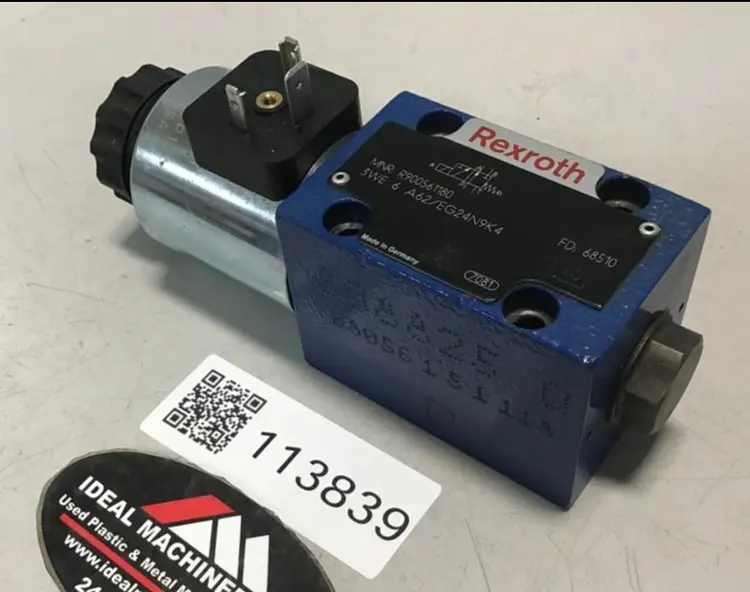 Used REXROTH 3WE6A62 EG24N9K4 Valves/Fittings Michigan US | Ideal Machinery #1174055