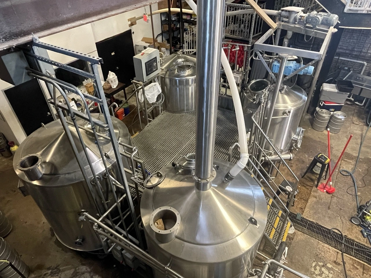 DYM 10bbl 4-vessel Electric Brewhouse w/direct fire firebox