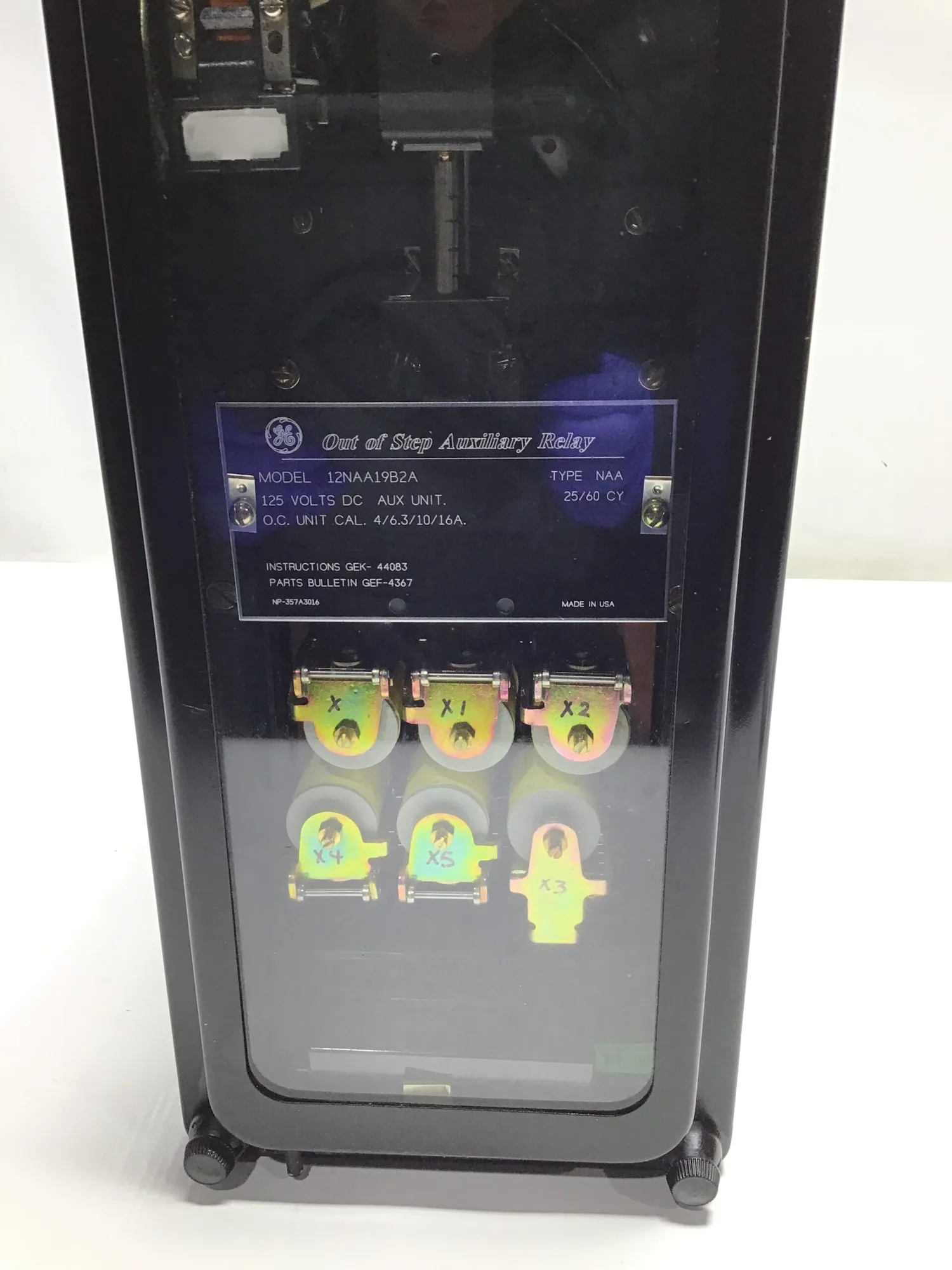 GE 12NAA1982A Out-of-Step Auxiliary Relay